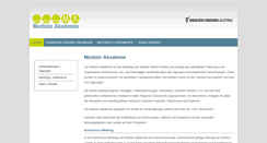 Desktop Screenshot of medizin-akademie.at